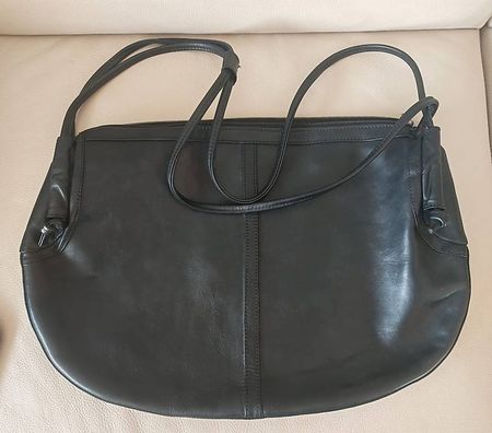 Sac à main en cuir vintage , Campa Moda.  Swiss Design
