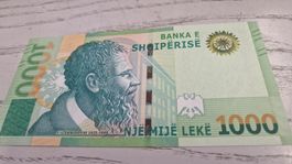 1000 Lek Banknote Albanien 2019 unzirkuliert 