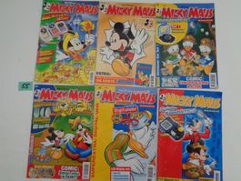 6 x Walt Disney Hefte - Micky Maus – 2000 - 2003