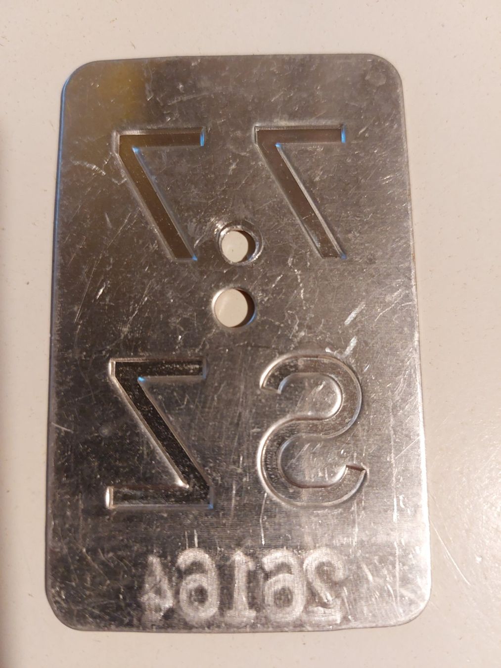 Sachs Insegne: Velonummer SZ 77 Mofanummer plaque Velo – Usato da Schenkon venduto da Uhu007 1