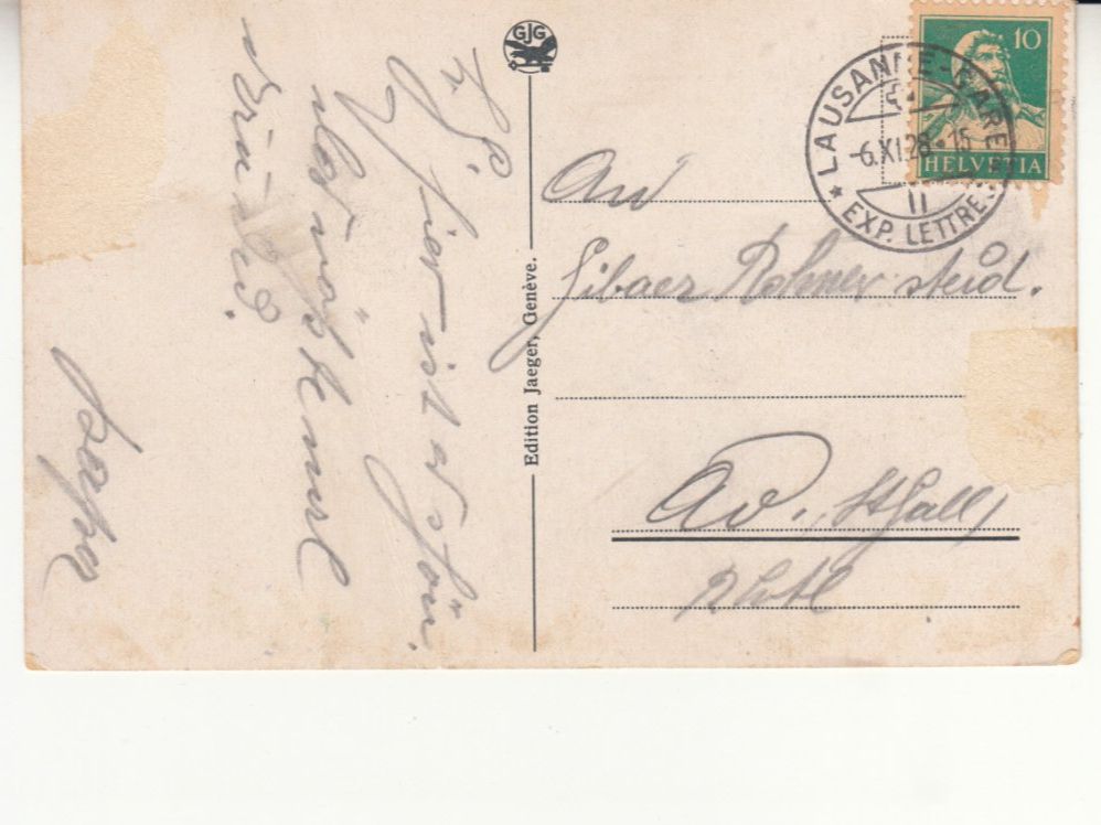 Cartoline postali: Chillon 1928 – Usato da Bürglen TG venduto da StampGraf 1