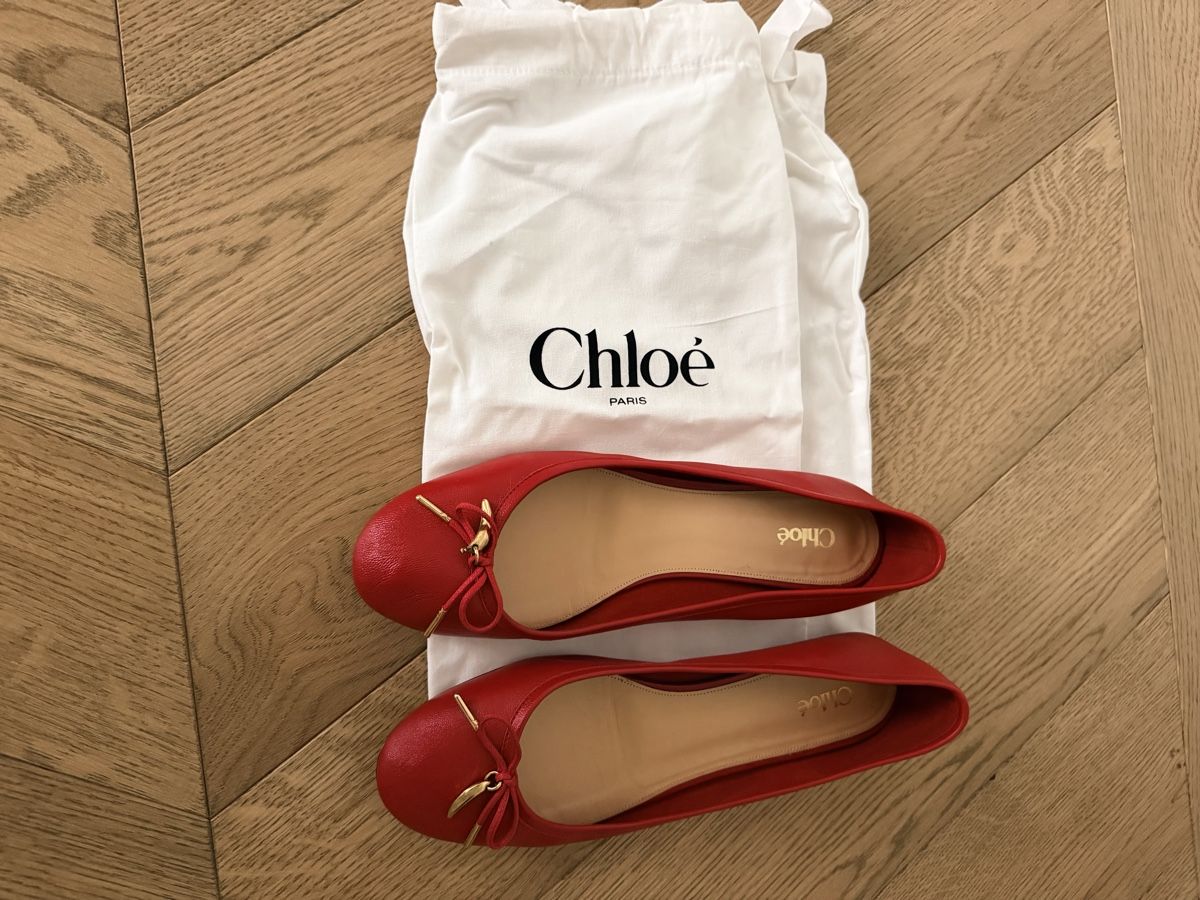 Chloé Damenschuhe: Chloé Red Ballerina Gr 39 – Gebraucht aus Zürich von Swiss_Bea