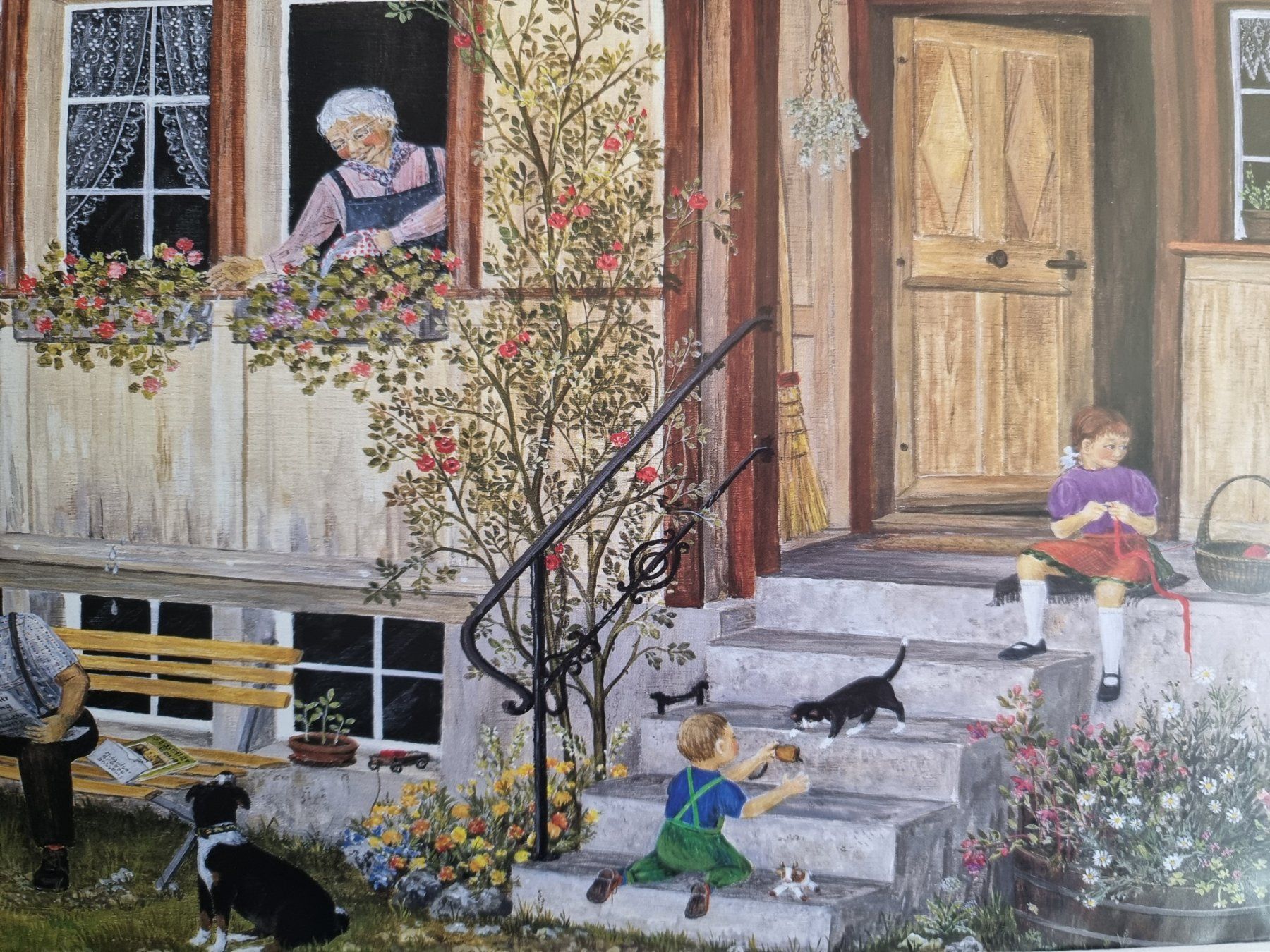 Foto & Immagini: FLÖCKLI DAS GEISSLEIN BILD VON LILLY LANGENEGGER – Usato da Gersau venduto da grafik-kunst 2