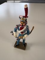 2 x Figurines soldat de plomb, trompette - jouet ancien!