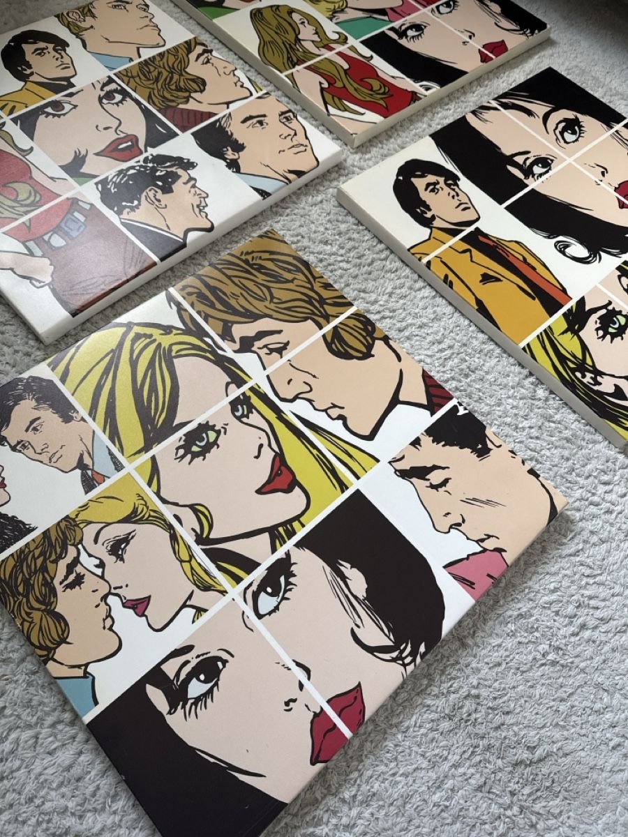 Posters & Illustrations: 4-teiliges Pop-Art Wandbild / Comic Bilder Set – D'occasion à Winkel par Olirickli05 1