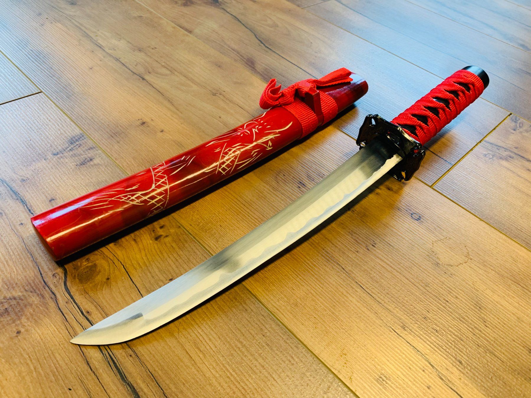 Arte internazionale: Samurai Katana Schwert Tanto 50cm RED – Nuovo e nell'imballaggio originale da Bergdietikon venduto da shopAgent 6