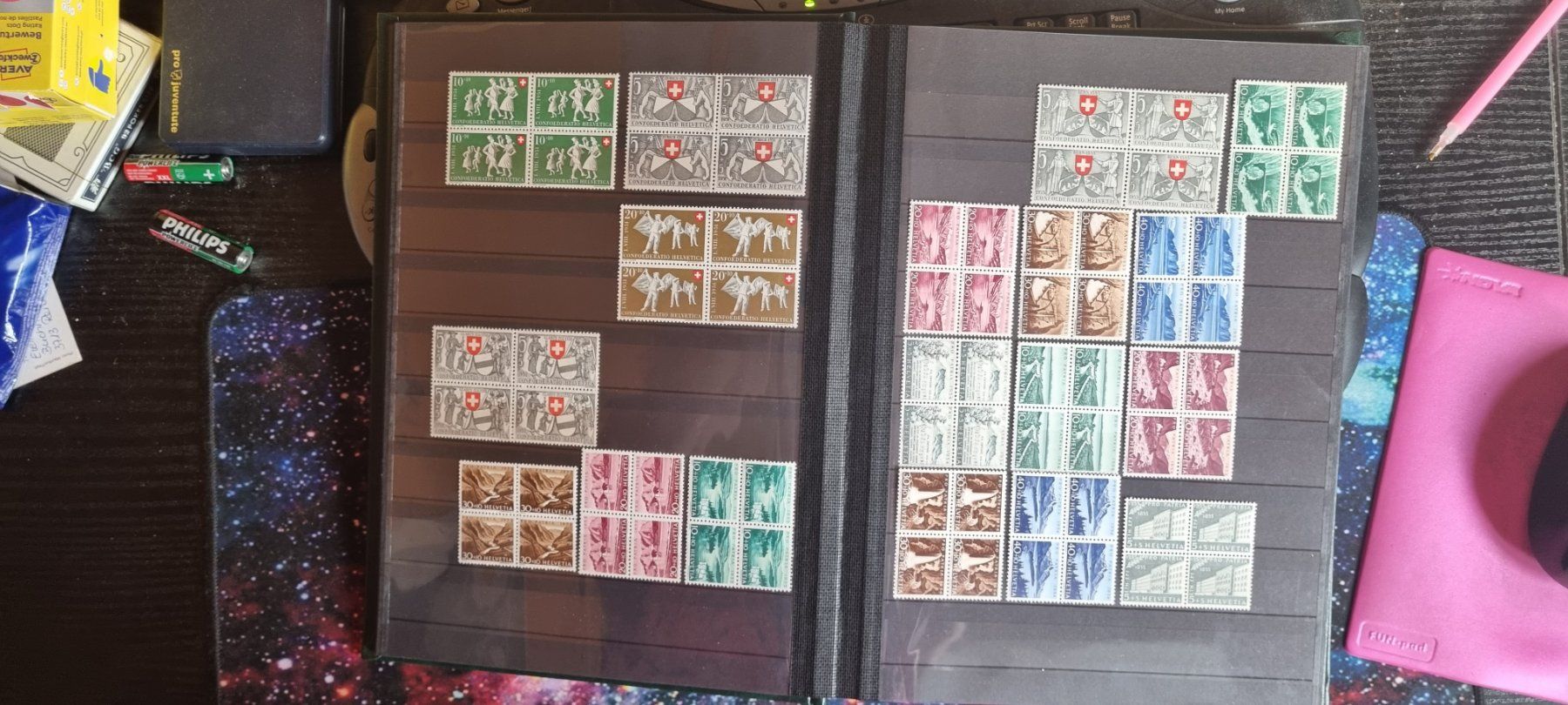 Alle Briefmarken: CH LOT PRO PATRIA AB 1938 -64 ** – Gebraucht aus Dintikon von bonita099 3