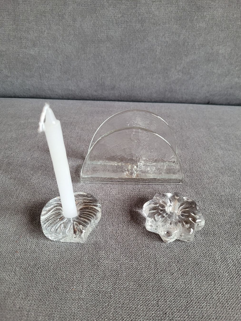 Kerzenständer: Servietten und Kerzenhalter aus Glas – Gebraucht aus Steffisburg von Gismo49 1