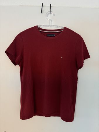Tommy Hilfiger T-Shirt, Grösse S, Bordeaux Rot, Oryginal