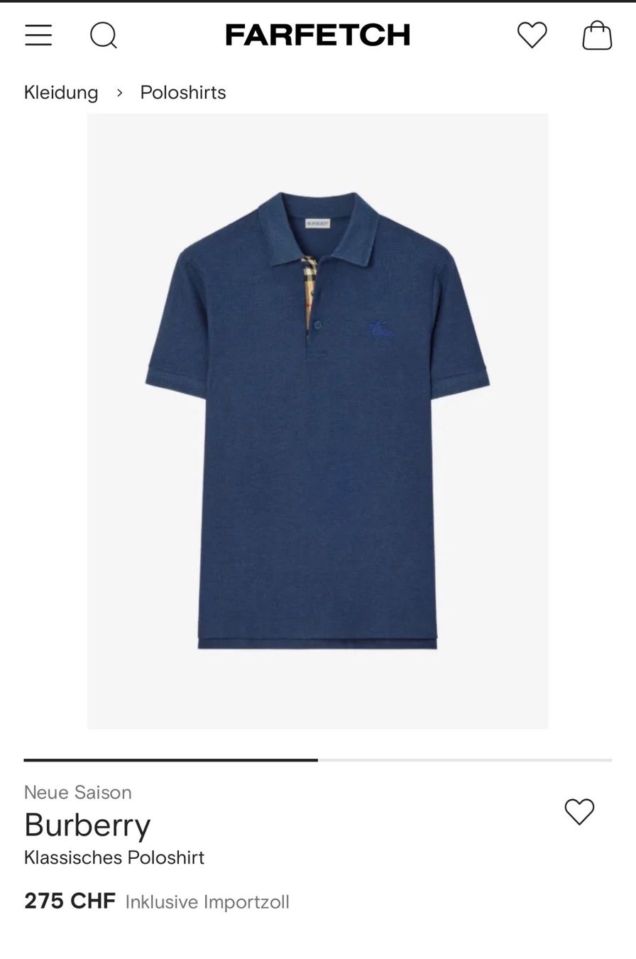 Burberry Magliette Polo: Burberry Poloshirt G S – Usato da Maienfeld venduto da tobeyl2020