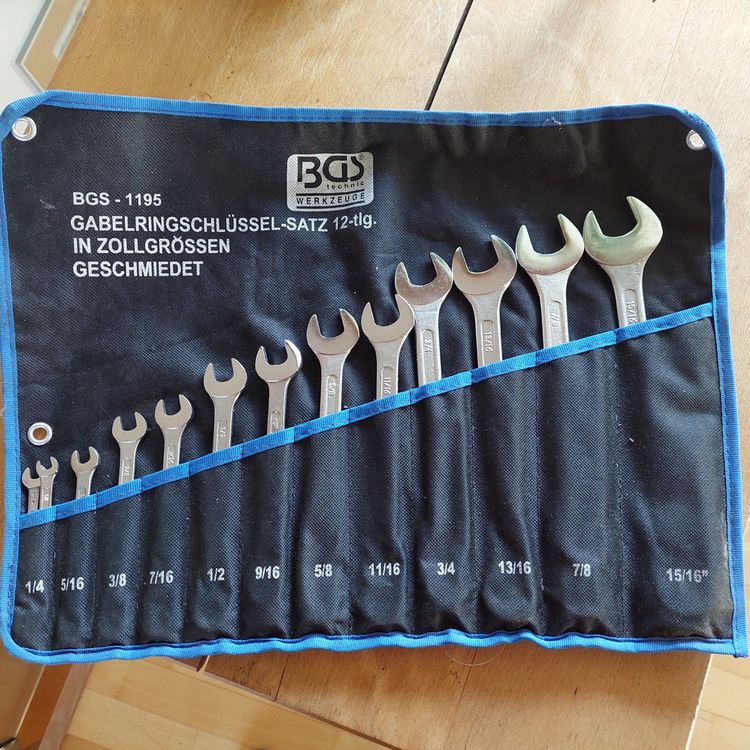 Gabel-Ring Schlüsselsatz im Etui Zoll (Gebraucht) in Giswil für CHF 45 ...