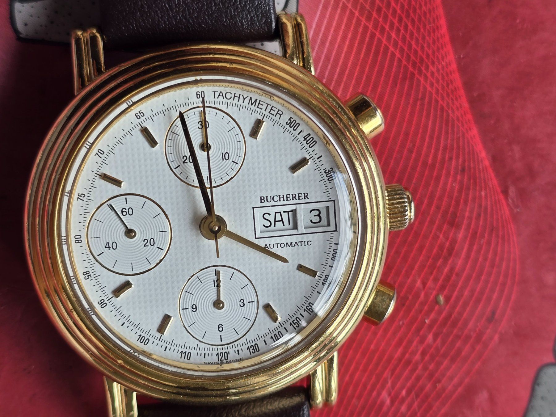 Bucherer Orologi: 231 Bucherer Chronograph Day Date Valjoux 7750 – Usato da Muri AG venduto da Corredor 2