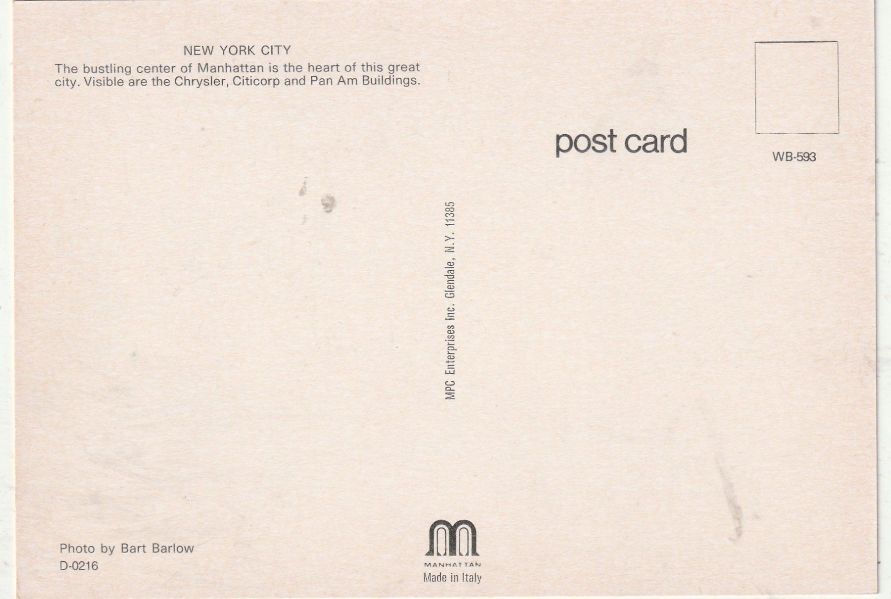 Cartoline postali: 4 Karten  New York – Usato da Lumbrein venduto da made02 3