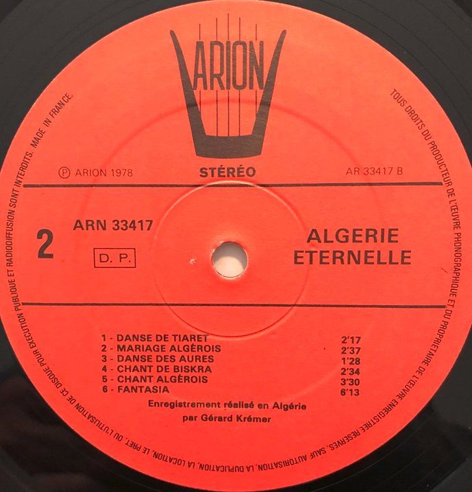 Dischi in vinile: L’Algérie Eternelle (LP) – Usato da Grüningen venduto da azulgrisvinyl 3