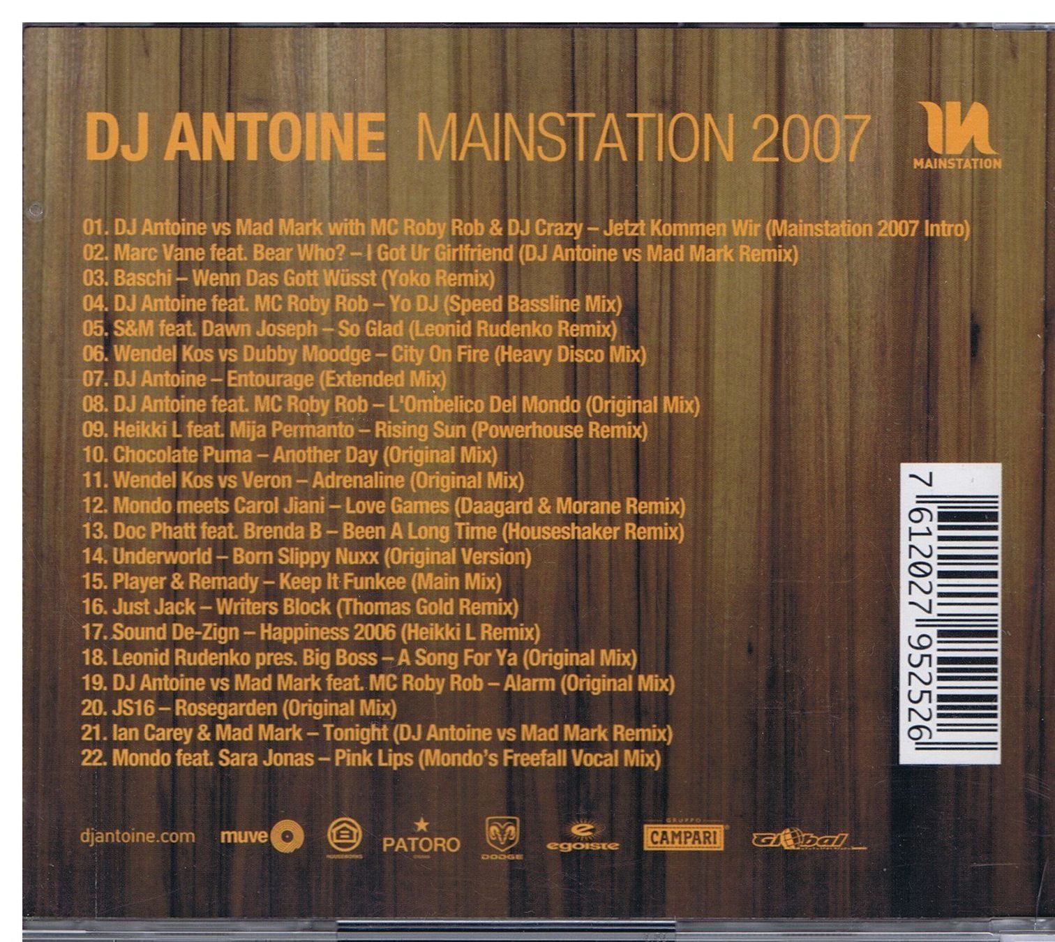 CDs: DJ Antoine / Mainstation 2007 – Gebraucht aus Unterengstringen von Lastchance 1
