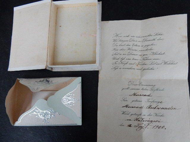 Documents: 3 antiker Taufscheine 1900 - 1908 – D'occasion à Oberägeri par baerghuus 4