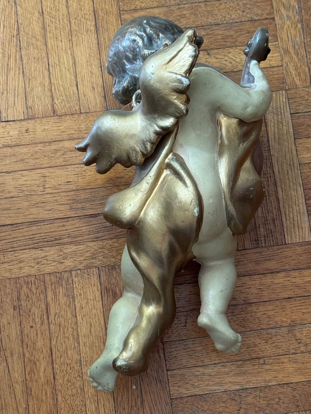 Figurines: Barocker Engel 1960 früher Kunststoff handbemalt – D'occasion à Grabs par Dekostuebli 1