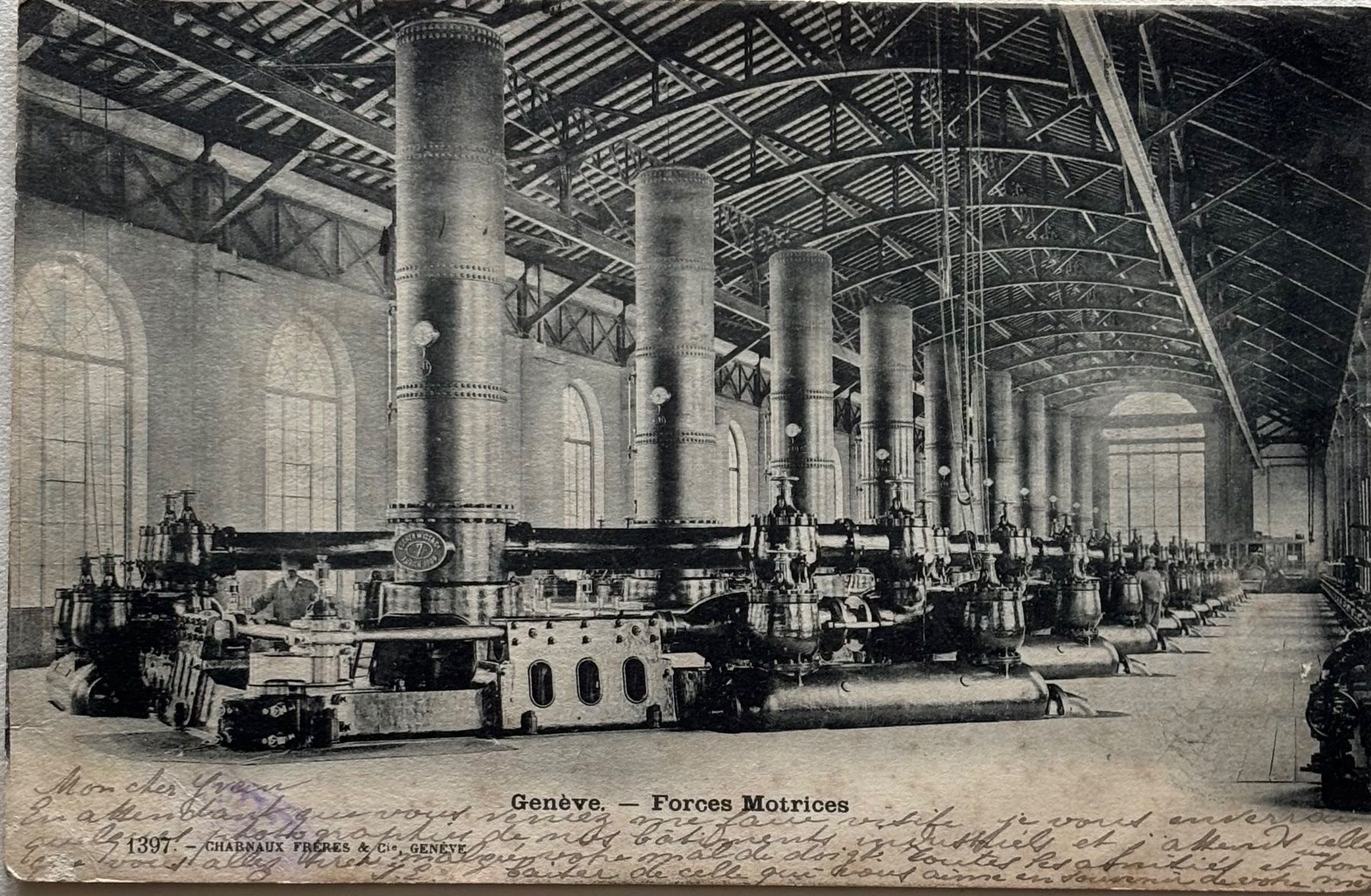Cartoline postali: Genève, Forces Motrices – Usato da Frauenfeld venduto da Merk52