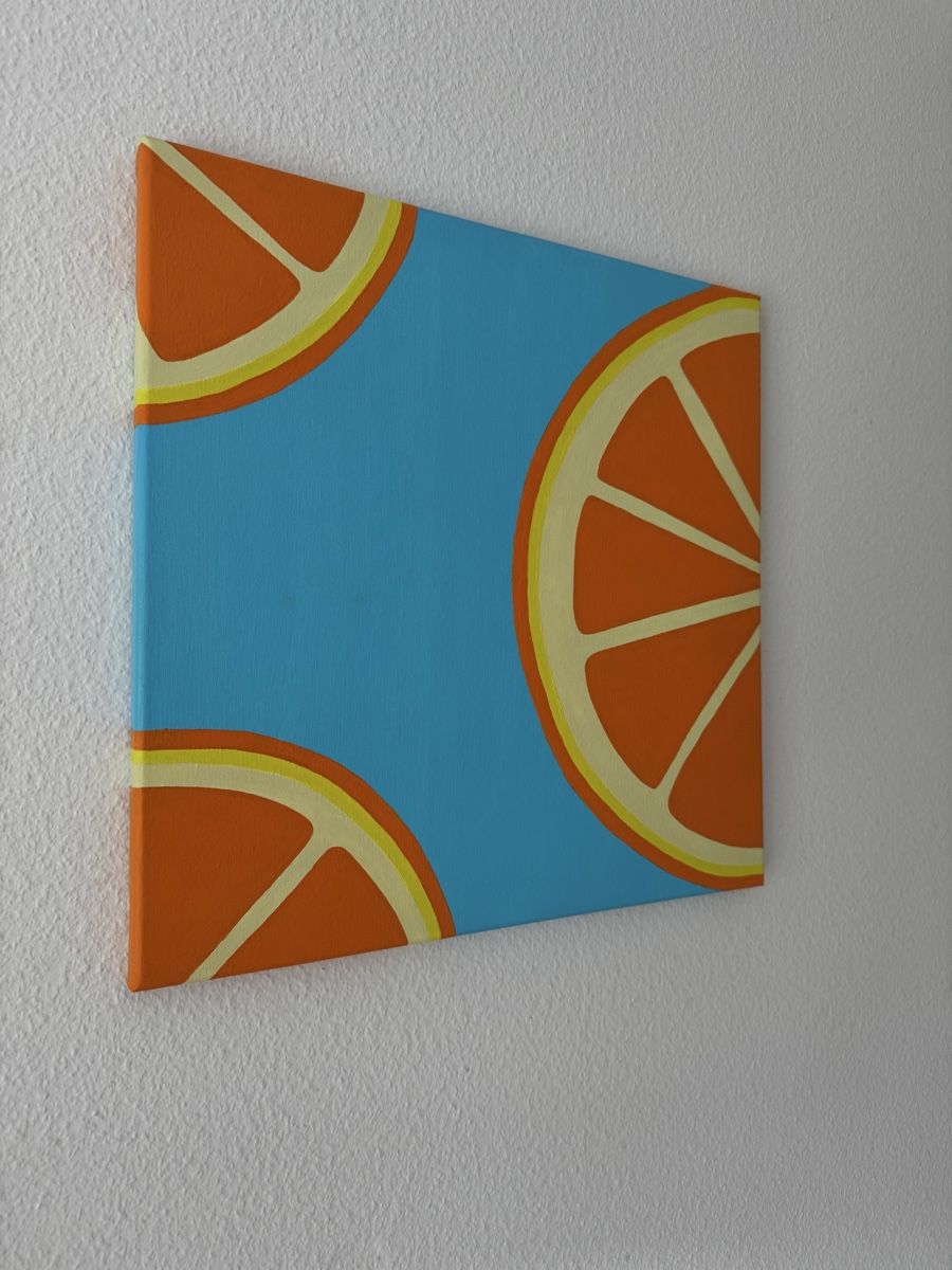 Poster & Bilder: Acrylbild Orangen auf Leinwand – Neu (gemäss Beschreibung) aus Luzern von Leaaa 1