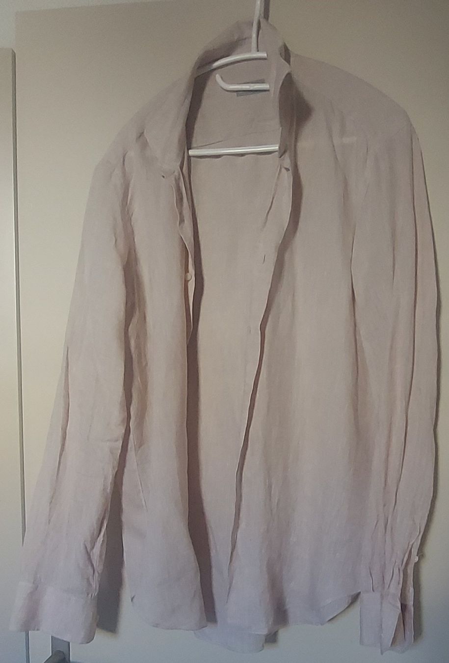 Camicie: Sartorio Leinenhemd, hellbeige, L – Usato da Winterthur venduto da ugahugah
