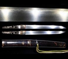 antikes Samurai Tanto signiert