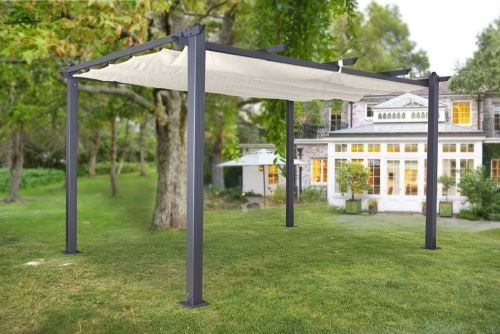 Tende & Padiglioni: Pavillon  Pergola Aluminium Luxor beige – Nuovo e nell'imballaggio originale da Herbertingen venduto da jet-line-e-trade 4