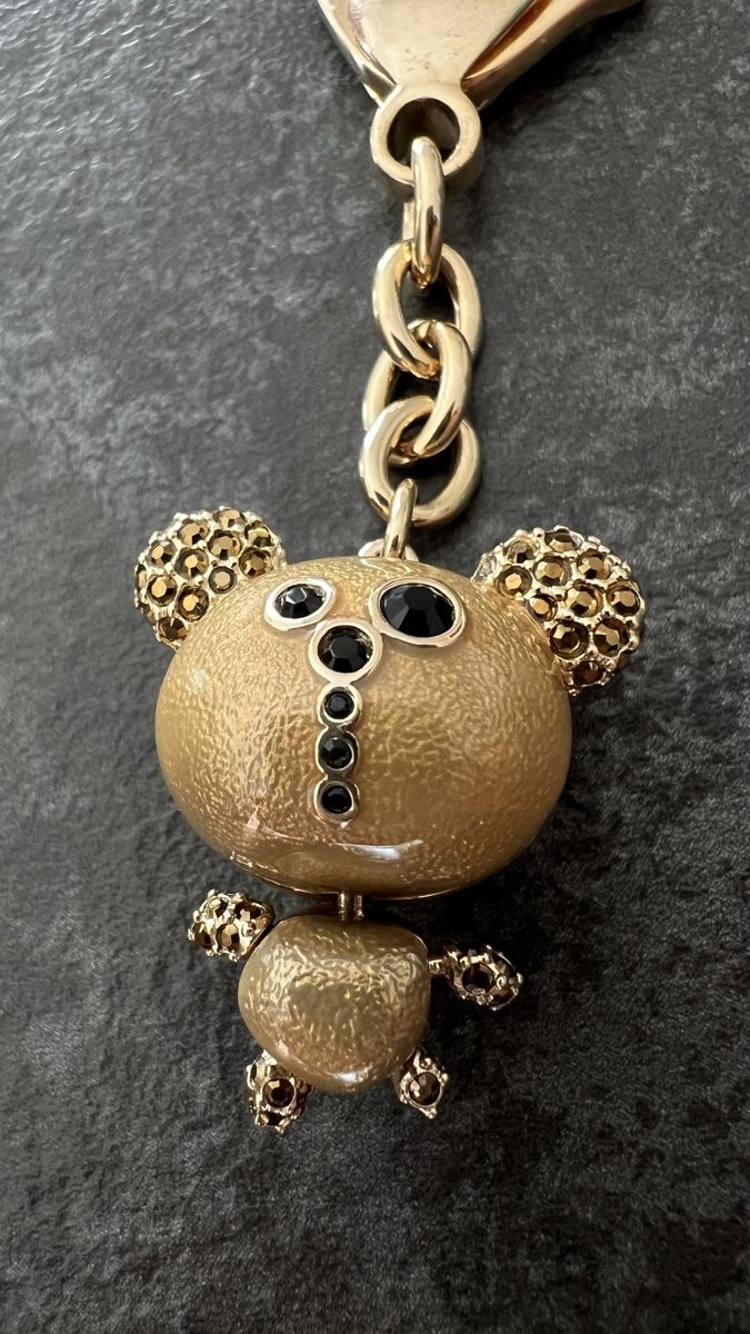 Swarovski Portachiavi: Porte-clés ours doré Swarovski – Nuovo (secondo la descrizione) da Nyon venduto da stylevintage79 1