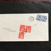 NP Brief aus ENGLAND mit T-Entwertung auf Zst 360 (3 mal)