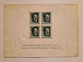 Deutsches Reich Adolf Hitler Briefmarken Block 7