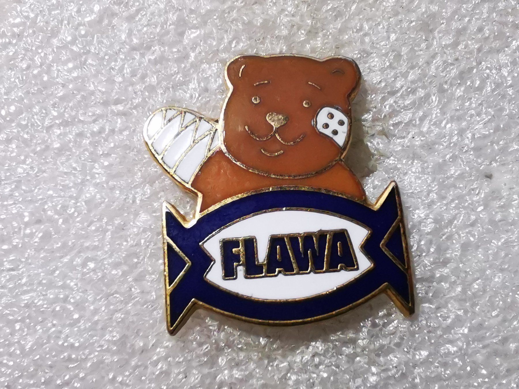 Placchette & Badge: Ansteckpin 54: Flawa – Usato da Oppligen venduto da Pin-Fall-Shop