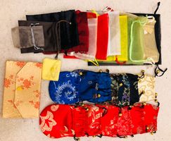 25 étuis/sacs pour bijoux / 25 Schmuck Tasche