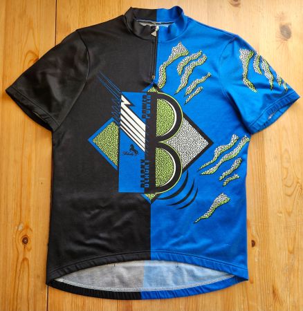 Radtrikot Blacky vintage Grösse XL Velo Fahrrad Trikot