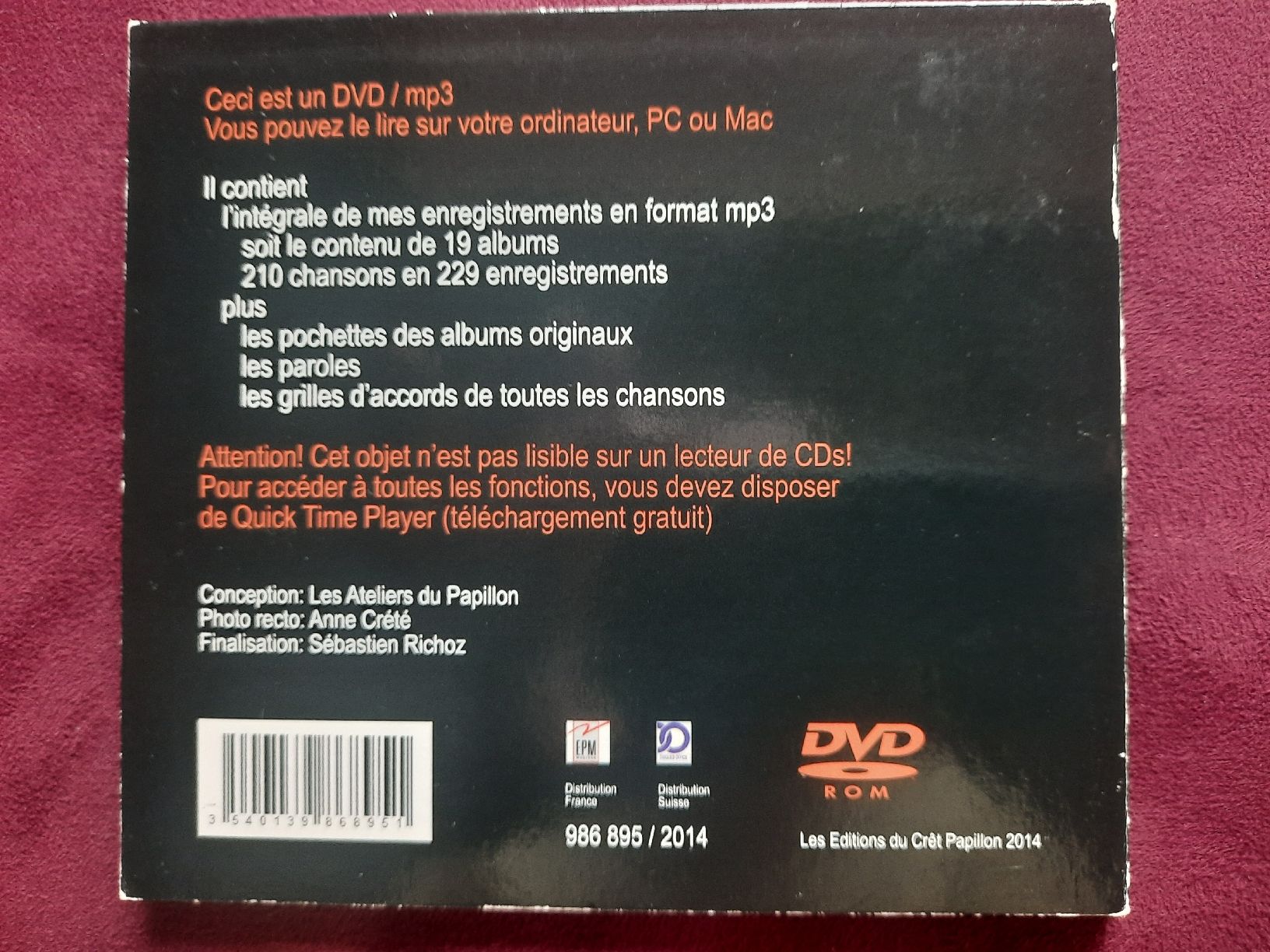 Tutti i DVDs: Michel Bühler. L'intégrale, 2014 – Usato da Treyvaux venduto da ber_8q8r 1
