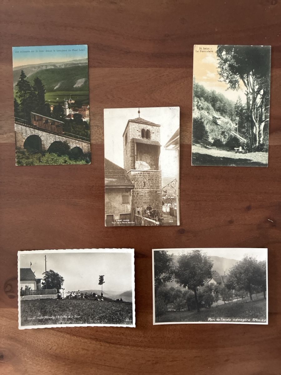 Cartoline postali: 11 Ansichtskarten Schweiz von St. Imier BE – Usato da Oftringen venduto da Cla.vD.74 2