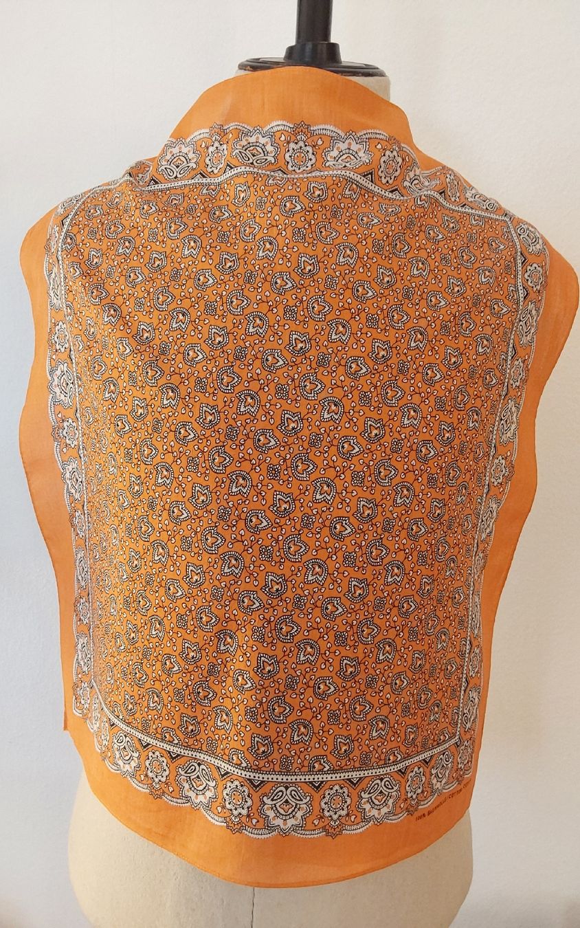 Foulards, Tücher & Schals: Tuch Baumwolle quadratisch orange – Neu (gemäss Beschreibung) aus Köniz von scopello12 1