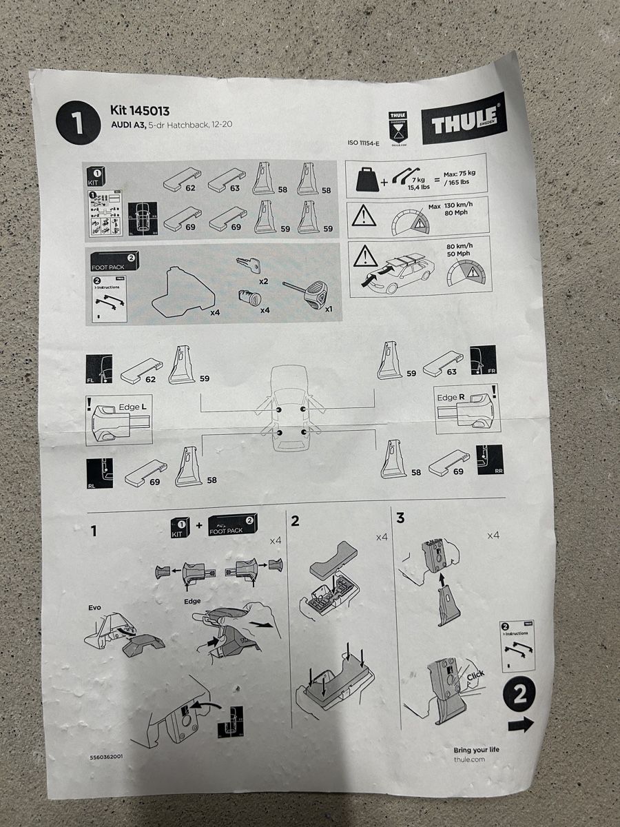 Thule Dachträger: Thule Kit 145013 Audi A3 – Gebraucht aus Mettmenstetten von tomaicg 3