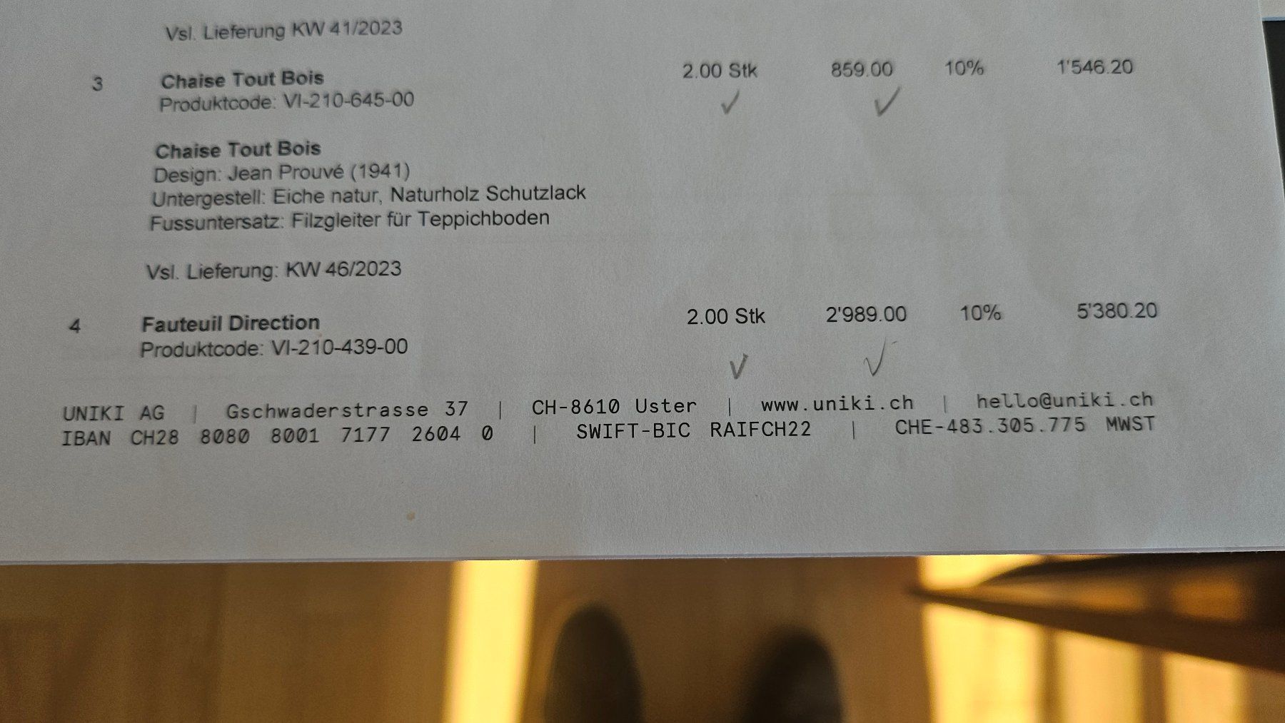 Vitra Sessel: 2 Sessel Vitra Fauteuil Direction, Leder, Red Stone – Gebraucht aus Uster von Fan007 2