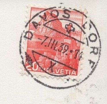 Cartoline postali: DAVOS  Winterstimmung am See  1939 – Usato da Aarau venduto da kufi44 2
