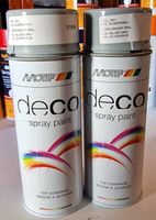 MOTIP Deco Spray Paint Silbergrau RAL 7001  Neu (Set 2 St.)