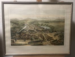 Historische Lithografie „Vue Générale de Berne“ – Bern 
