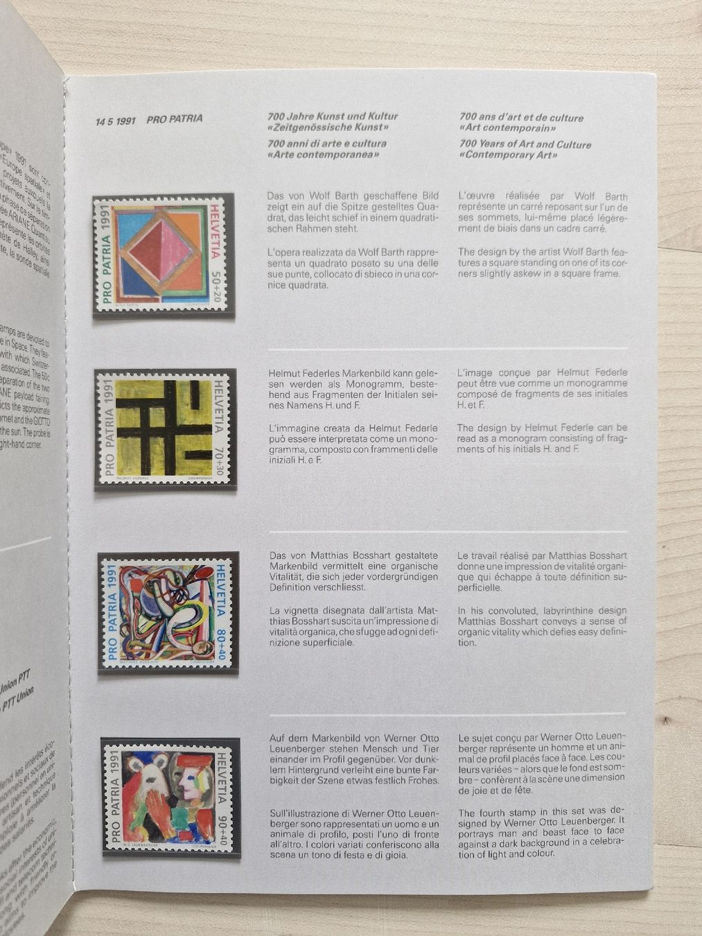 Alle Briefmarken: Jahresbuch 1991 postfrisch CH-Briefmarken – Neu (gemäss Beschreibung) aus Frauenfeld von Kasico 6