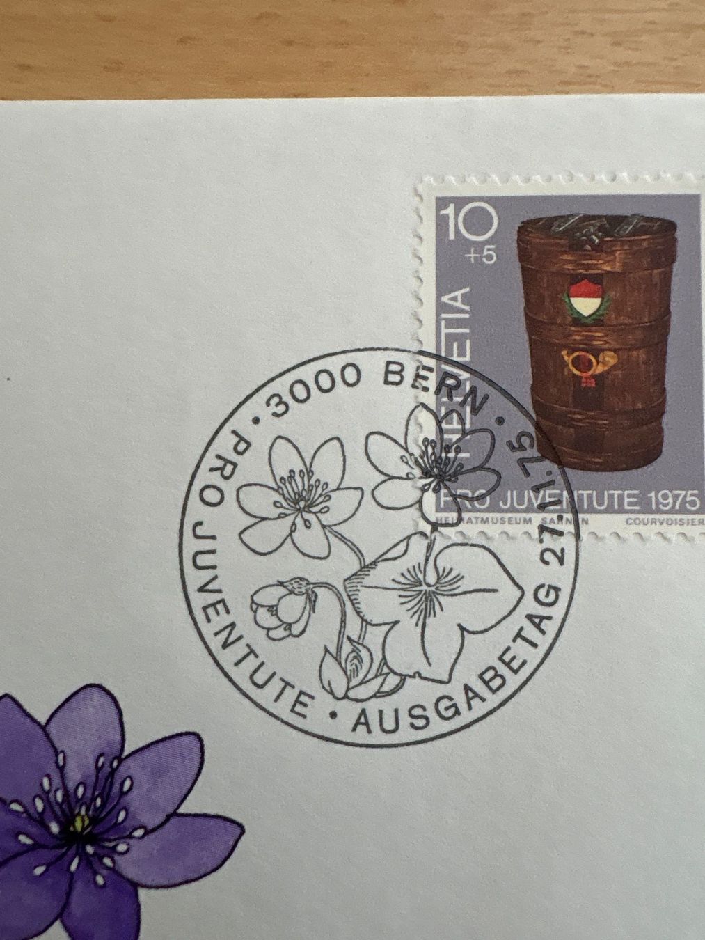 Tutti i francobolli: Pro Juventute 1975 Ersttagsbrief Leberblümchen Briefmarke... – Usato da Ibach venduto da lisch3 3