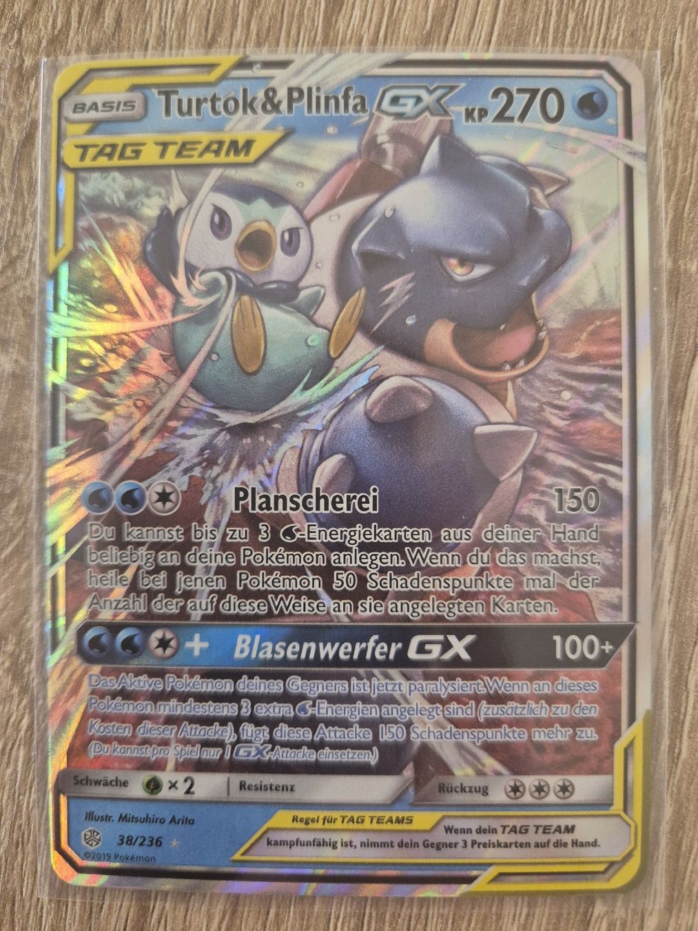 Pokémon Carte collezionabili: Turtok & Plinfa GX - Tag Team 38/236 - DE – Usato da Basel venduto da Sahrinia