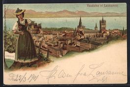 Litho Lausanne, Teilansicht, Vaudoise