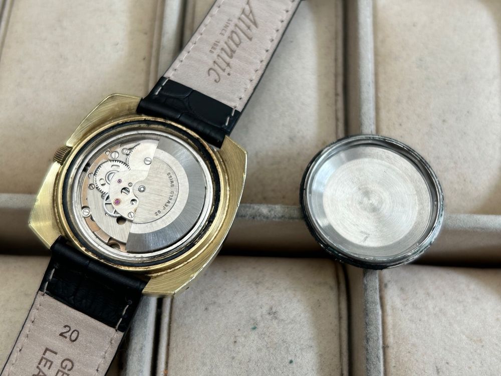 Montre Homme Atlantic Mécanique 17 Rubis - Modèle 3003 - Occasion Fonctionnelle - Pièce Vintage