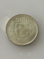 5 Franken 1969  Silber  fast Unz