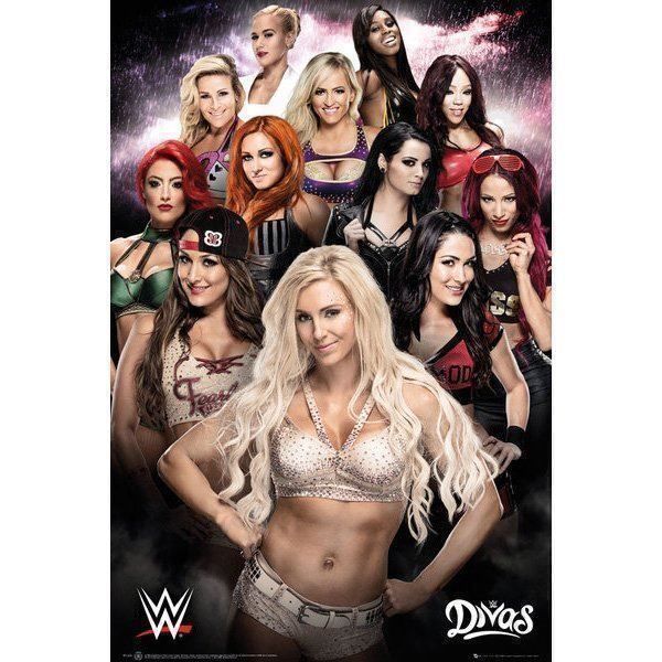 Foto & Immagini: Poster WWE Divas – Nuovo e nell'imballaggio originale da Schwyz venduto da rs-trend