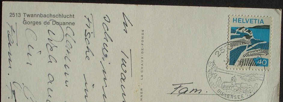 Cartoline postali: TWANN Twannbachschlucht – Usato da Jona venduto da philajona 1