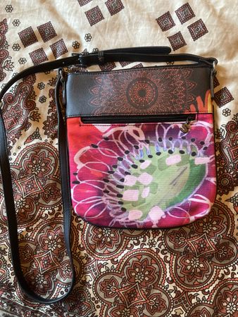 Desigual Umhägetasche bunt Sommer Blumenmuster & Mandala 25 
