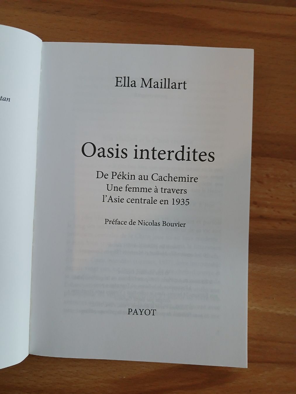 Libri: Oasis Interdites par Ella Maillart, état neuf – Usato da Le Sentier venduto da arc_2thy 2